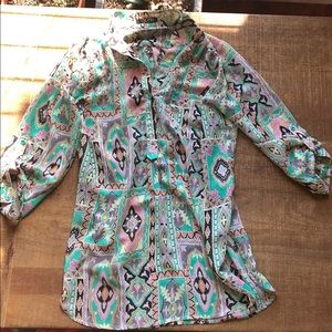 Beautiful sheer shirt size medium